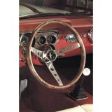 Grant Classic Nostalgia Steering Wheels 963 Wheel, Nostalgia, Mustang, 3-Spoke Center, Stainless/Brushed Spokes, Wood/Walnut, 13.5 in. Diameter, 3-Bolt Mount, Each thumbnail 3