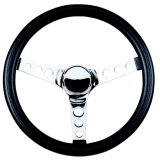 Grant Classic Foam Steering Wheels 831 Wheel, Foam, Steel/Chrome, Foam/Black, 3-Spoke, 13.5 in. Diameter, 3-Bolt Mount, Each thumbnail 2