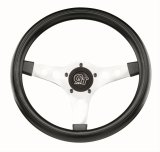 Grant GT Sport Steering Wheels 701 Wheel, Sport, Steel/Chrome, Foam/Black, 3-Spoke, 13 in. Diameter, 5-Bolt Mount, Each thumbnail 1