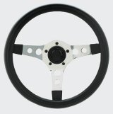Grant GT Sport Steering Wheels 701 Wheel, Sport, Steel/Chrome, Foam/Black, 3-Spoke, 13 in. Diameter, 5-Bolt Mount, Each thumbnail 2