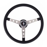 Grant Classic Nostalgia Steering Wheels 968 Wheel, Nostalgia, Mustang, Stainless Steel/Brushed, Foam/Black, 3-Spoke, 15 in. Dia., 3-Bolt thumbnail 3