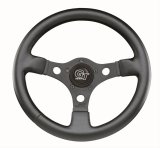 Grant Formula GT Steering Wheels 773 Wheel, GT, Aluminum/Black, Vinyl/Black, 3-Spoke, 13 in. Diameter, 5-Bolt Mount, Each thumbnail 1