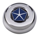 Grant Horn Buttons 5693 Button; Mopar Licensed; Button; Chrome; Chrysler Penastar; Classic, Challenger Wheels thumbnail 2