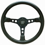 Grant Formula GT Steering Wheels 1770 Wheel, GT, Black 3-Spoke, Black Vinyl Grip, 15 in. Diameter, 5-Bolt Mount, Each thumbnail 2