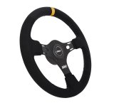 Grant Evolution GT Steering Wheels 1080 Wheel, GT, Aluminum/Black, Vinyl, Leather, Black, 3-Spoke, 13.75 in. Diameter, Each thumbnail 1