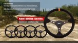 Grant Racing Suede Wheels 695 Steering Wheel, Series, Aluminum/Black, Suede/Black/Red, 3-Spoke, 13.75 in. Diameter, 5-Bolt, Each thumbnail 2