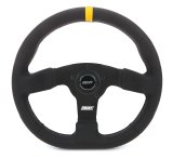 Grant D-Series Steering Wheels 603-S Wheels, D-Series, 13.5 in. x 12.25 in. Size, Aluminum, Black Spokes, Vinyl Grip, Black, Yellow Center Stripe, 3 or 5 Hole Mount, Each thumbnail 3