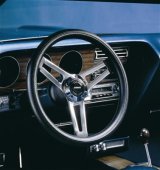 Grant Classic 5 Steering Wheels 990 Wheel, 5, Steel, Chrome, 3-Spoke, Foam Black Grip, 14.5 in. Diameter, 5-Bolt Mount, Each thumbnail 2