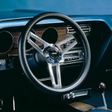 Grant Classic 5 Steering Wheels 990 Wheel, 5, Steel, Chrome, 3-Spoke, Foam Black Grip, 14.5 in. Diameter, 5-Bolt Mount, Each thumbnail 3
