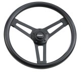 Grant Classic 5 Steering Wheels 993 Wheel, 5, Steel, Black Powdercoat, 3-Spoke, Vinyl Black Grip, 14.5 in. Dia., 5-Bolt, Each thumbnail 2