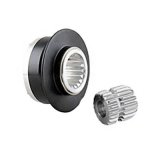 Grant Quick-Release Hubs 3002 Steering Wheel Quick-Disconnect, Pinless, Aluminum, Black, for Wheels, 40-Spline Ford, Each thumbnail 1