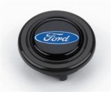 Grant Horn Buttons 5665 Button, Plastic, Black, Ford Oval Logo, Signature/Performance/Race Series, Each thumbnail 1