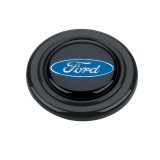 Grant Horn Buttons 5665 Button, Plastic, Black, Ford Oval Logo, Signature/Performance/Race Series, Each thumbnail 2