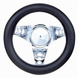 Grant Classic Foam Steering Wheels 829 Wheel, Foam, Steel/Chrome, Foam/Black, 3-Spoke, 8.5 in. Diameter, 3-Bolt Mount, Each thumbnail 3