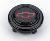 Grant Horn Buttons 5660 Button, Plastic, Black, Chevy Bowtie Logo, Signature/Performance/Race Series, Each thumbnail 1
