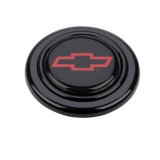 Grant Horn Buttons 5660 Button, Plastic, Black, Chevy Bowtie Logo, Signature/Performance/Race Series, Each thumbnail 2