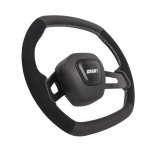 Grant Racing Performance Series Aluminum Steering Wheels 698 Wheel, Series, Suede/Leather, Aluminum, Black, 3-Spoke, 13.75 in. Diameter, 5-Bolt, Each thumbnail 1