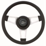 Grant Challenger Steering Wheels 860 Wheel, Challenger, Steel/Silver, Foam/Black, 3-Spoke, 13.75 in. Diameter, 3-Bolt, Each thumbnail 1