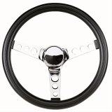 Grant Classic Foam Steering Wheels 838 Wheel, Foam, Steel/Chrome, Foam/Black, 3-Spoke, 13.5 in. Diameter, Each thumbnail 1