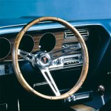 Grant Classic Nostalgia Steering Wheels 987 Wheel, Nostalgia, Pontiac, Stainless Steel/Brushed, Wood/Walnut, 3-Spoke, 15 in. Dia., 3-Bolt thumbnail 2