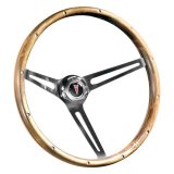 Grant Classic Nostalgia Steering Wheels 987 Wheel, Nostalgia, Pontiac, Stainless Steel/Brushed, Wood/Walnut, 3-Spoke, 15 in. Dia., 3-Bolt thumbnail 3