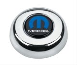 Grant Horn Buttons 5690 Button, Steel, Chrome, Mopar Emblem, for Challenger, Classic Series, Each thumbnail 1