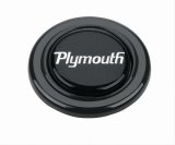 Grant Horn Buttons 5674 Button, Plastic, Black, Plymouth Logo, Signature/Performance/Race Series, Each thumbnail 1