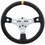 Grant Racing Performance GT Wheels 633 Steering Wheel, Series, Aluminum, Silver, Vinyl/Black, 3-Spoke, 13 in. Diameter, 5-Bolt, Each thumbnail 2
