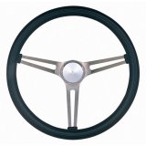 Grant Classic Nostalgia Steering Wheels 969 Wheel, Nostalgia, Chevy, Stainless Steel/Brushed, Foam/Black, 3-Spoke, 15 in. Dia., 3-Bolt thumbnail 4