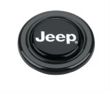 Grant Horn Buttons 5675 Button, Plastic, Black, Jeep Logo, Signature/Performance/Race Series, Each thumbnail 1