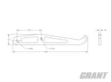 Grant Parachute Handles 250 Parachutte Handle, Carbon Fiber 8.5" Parachutte Handle 6mm thumbnail 2