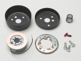 Grant Steering Wheel Installation Kits 3593 Kit, 3-Bolt Mount, Matte Black, Aluminum, Toyota, Chevy, Daihatsu, Kit thumbnail 1