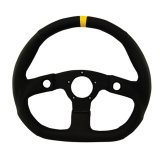 Grant Racing Performance GT Wheels 630 Steering Wheel; Series; Steering Wheel; 13.75 in. x 12.50 in. Diameter; Flat Dish; D Shape; Bla thumbnail 2