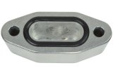 ICT Billet Gauge Adapters 551534 Adapters, Straight Fitting, Aluminum, Natural, 16mm x 1.5 Female Threads, Oil Pressure Sensor Relocation, GM, LS Series V8 Engines, Each thumbnail 3