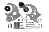 ICT Billet Air Conditioning Compressor Brackets 551474-3 Conditioner Brackets, A/C Brackets, Sanden 508, Aluminum, Natural, Idler Pulley, Chevy, LS, Kit thumbnail 7