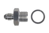 ICT Billet Reducer Fittings AN816-04-M16 Fitting, Adapter, AN to Metric Threads, Straight, Aluminum, Natural, -4 AN, M16 x 1.5, Each thumbnail 5
