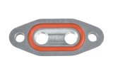 ICT Billet Turbocharger Oil Pan Adapter Flanges 551666 Flange, Feed Type, 1/8 in. NPT Female Thread, Aluminum, Natural, GM, LS Series, Each thumbnail 3
