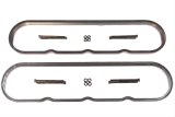 ICT Billet Valve Cover Spacers 551641-5 and Adapters, Centerbolt Mounting, 0.500 in. Thickness, Aluminum, Natural, Chevy, Small Block LS, Pair thumbnail 2