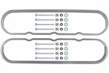 ICT Billet Valve Cover Spacers 551641-5 and Adapters, Centerbolt Mounting, 0.500 in. Thickness, Aluminum, Natural, Chevy, Small Block LS, Pair thumbnail 3