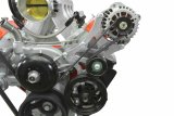 ICT Billet Alternator/Power Steering Bracket Kits 551519X-3 Alternator and Power Brackets, Driver Side, Alternator Upper Mount, Power Lower Mount, Aluminum, Chevy, LS, Kit thumbnail 2