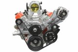 ICT Billet Alternator/Power Steering Bracket Kits 551519X-3 Alternator and Power Brackets, Driver Side, Alternator Upper Mount, Power Lower Mount, Aluminum, Chevy, LS, Kit thumbnail 6