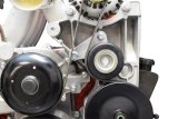 ICT Billet Idler Pulley Relocation Brackets 551353 Bracket, Aluminum, Natural, Buick, Cadillac, Chevy, GMC, LS, Each thumbnail 2