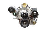 ICT Billet Alternator/Power Steering Bracket Kits 551669-2 Alternator and Power Brackets Kits, Aluminum, Natural, Driver Side, Long Water Pump Style, Chevy, Small Block LS, Kit thumbnail 3