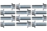 ICT Billet Exhaust Manifold Bolts 551696 Hardware, Grade 10.9 Bolts, M8-1.25 Threads with 25mm Length, Steel, Zinc Plated, Chevy, GMC, Small Block LS, Set of 12 thumbnail 2