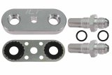 ICT Billet Transmission Line Adapters 551121-6AN Adatper Fittings, Male AN O-Ring, -6 AN, Male AN, -6 AN, Aluminum, Natural, 6L80E, 6L90E, 8L90E, Each thumbnail 4
