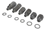 ICT Billet Gauge Adapters 551156 Fittings, Adapters, Oil Pressure, Coolant Temperature, Aluminum, Natural, Set of 6 thumbnail 2