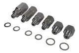 ICT Billet Gauge Adapters 551156 Fittings, Adapters, Oil Pressure, Coolant Temperature, Aluminum, Natural, Set of 6 thumbnail 3