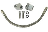 ICT Billet Coolant Crossover Kits 551694H Crossover, Aluminum, LS Throttle Body Bypass Hose Kit Steam Crossover, LS1, LSX, Kit thumbnail 3
