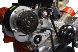 ICT Billet Air Conditioning Compressor Brackets 551585X-3 Brackets, R4 Compressor, Right Side, Aluminum, Natural, Chevy, GMC, Small Block LS, Kit thumbnail 2