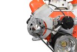 ICT Billet Alternator Brackets 551449 Bracket, Upper/Lower Bracket, Aluminum, Natural, Cylinder Head Mount, Passenger Side, Electric Water Pump, Chevy, Big Block, Kit thumbnail 2